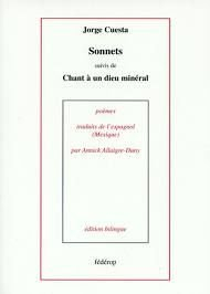 Sonnets. Chant à un dieu minéral