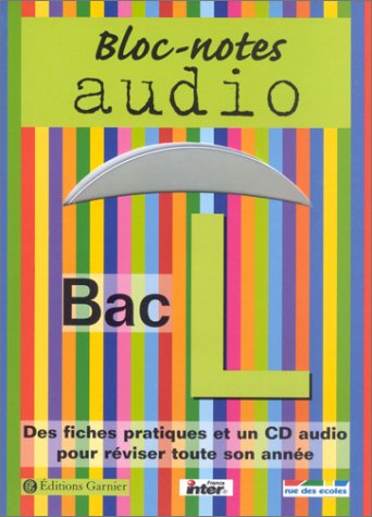 Bloc-notes : Bac L (1 livre + 1 CD audio)