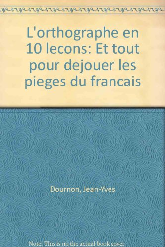 L'orthographe