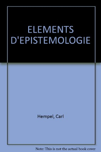 Eléments d'épistémologie