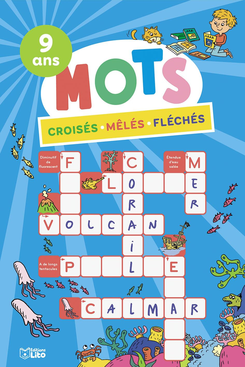 Mots croisés, mêlés, fléchés : 9 ans