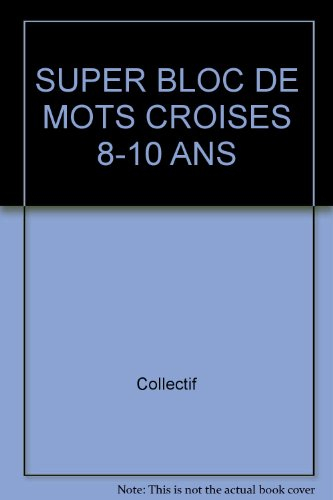 super bloc de mots croisés