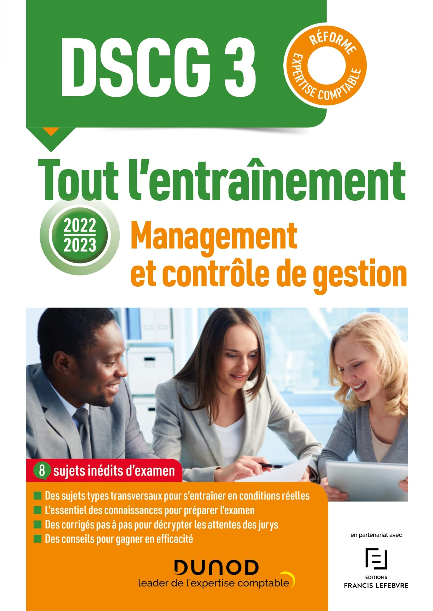 DSCG 3, management et contrôle de gestion : tout l'entraînement : réforme expertise comptable 2022-2