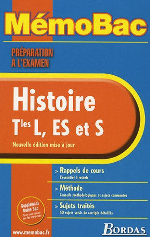 Histoire terminales L, ES, S