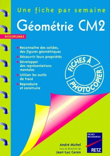 Géométrie CM2 : une fiche par semaine