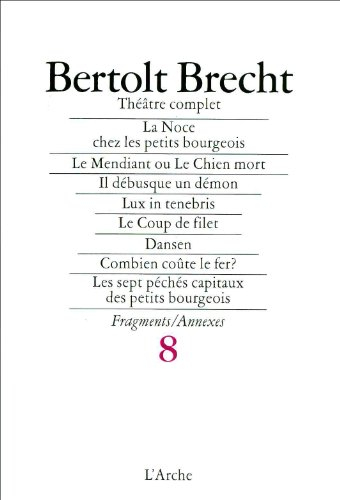 théâtre complet, tome 8